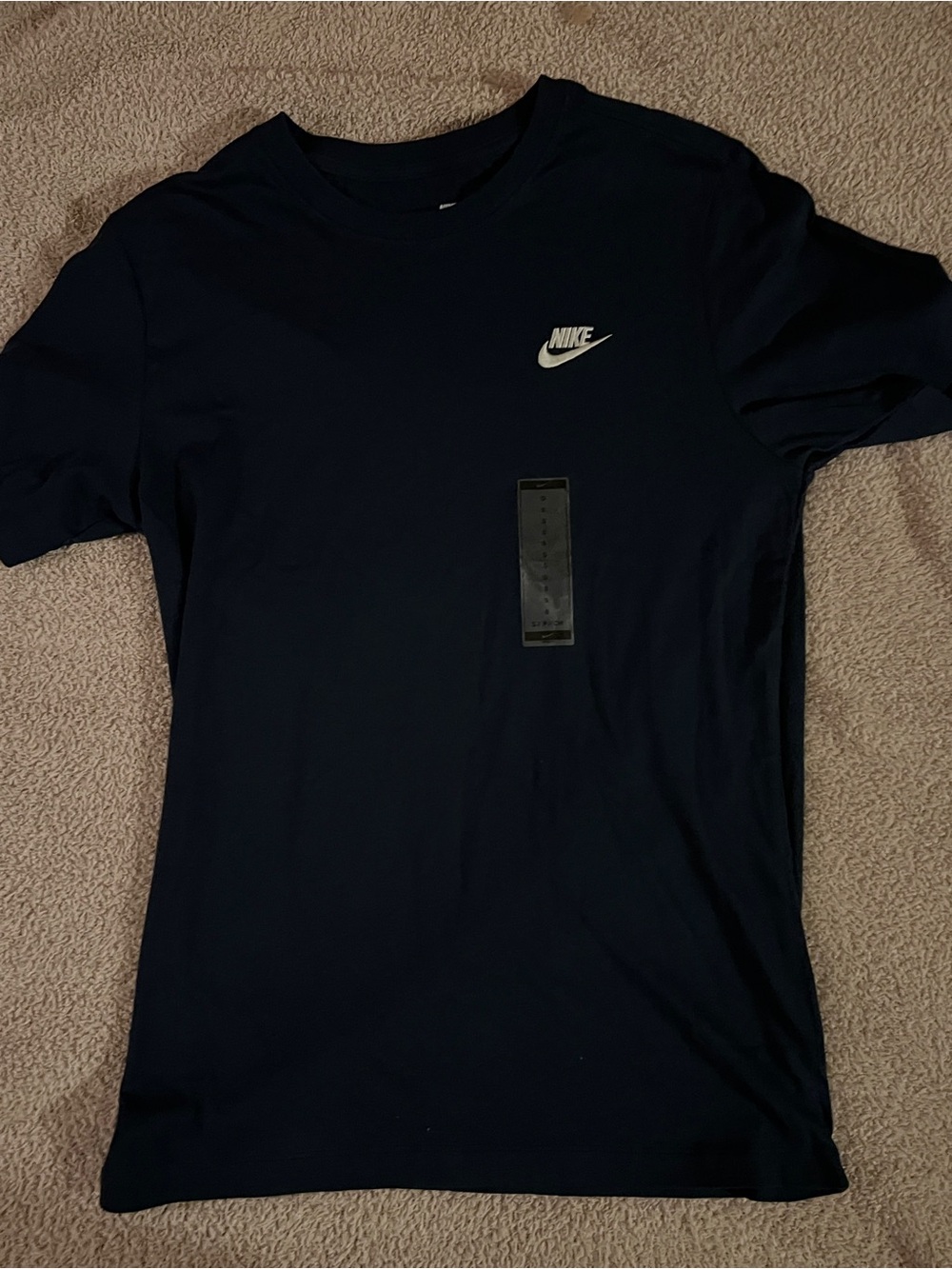 Nike Men's Dark Navy Short-Sleeve Swoosh Tee